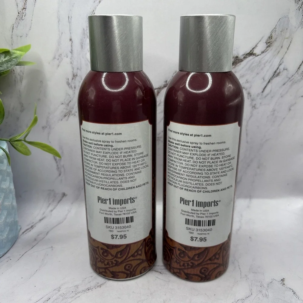 2-BRAND NEW PIER 1 ASIAN SPICE ROOM SPRAY 6oz Discontinued Rare